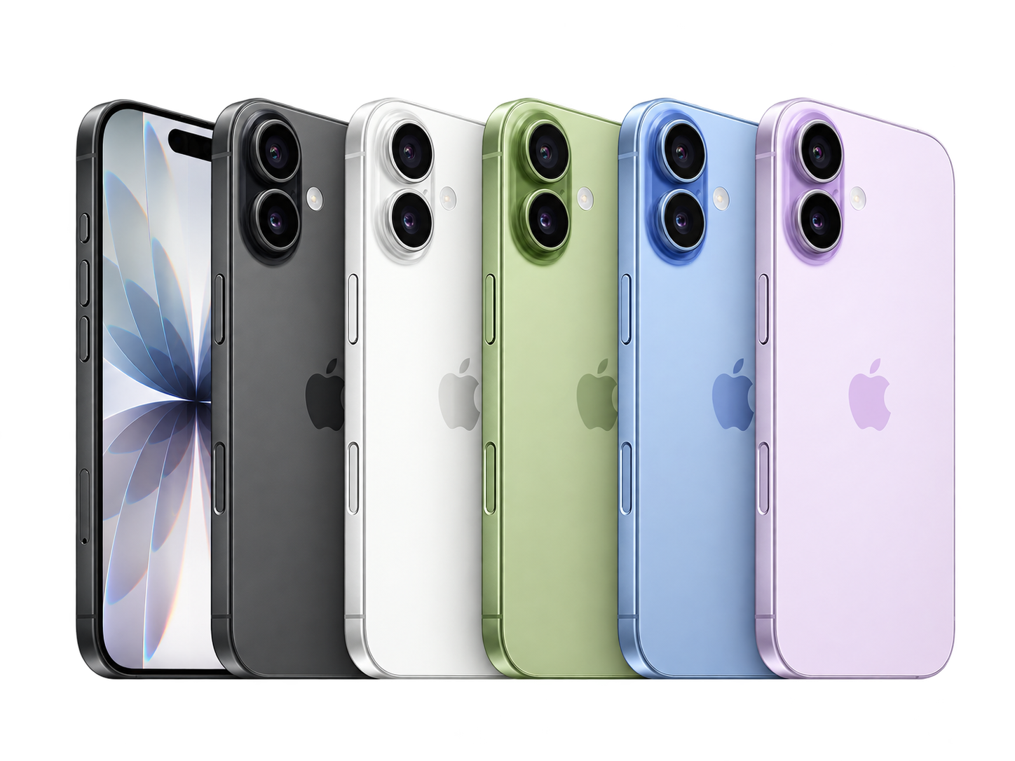 Linha iPhone 17 nas cinco cores